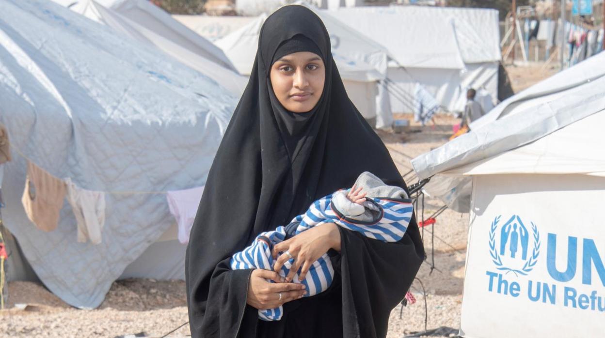 Shamima Begum, en un campo de refugiados