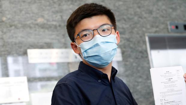 Joshua Wong, el principal activsita pro democracia, anuncia su candidatura al Parlamento de Hong Kong