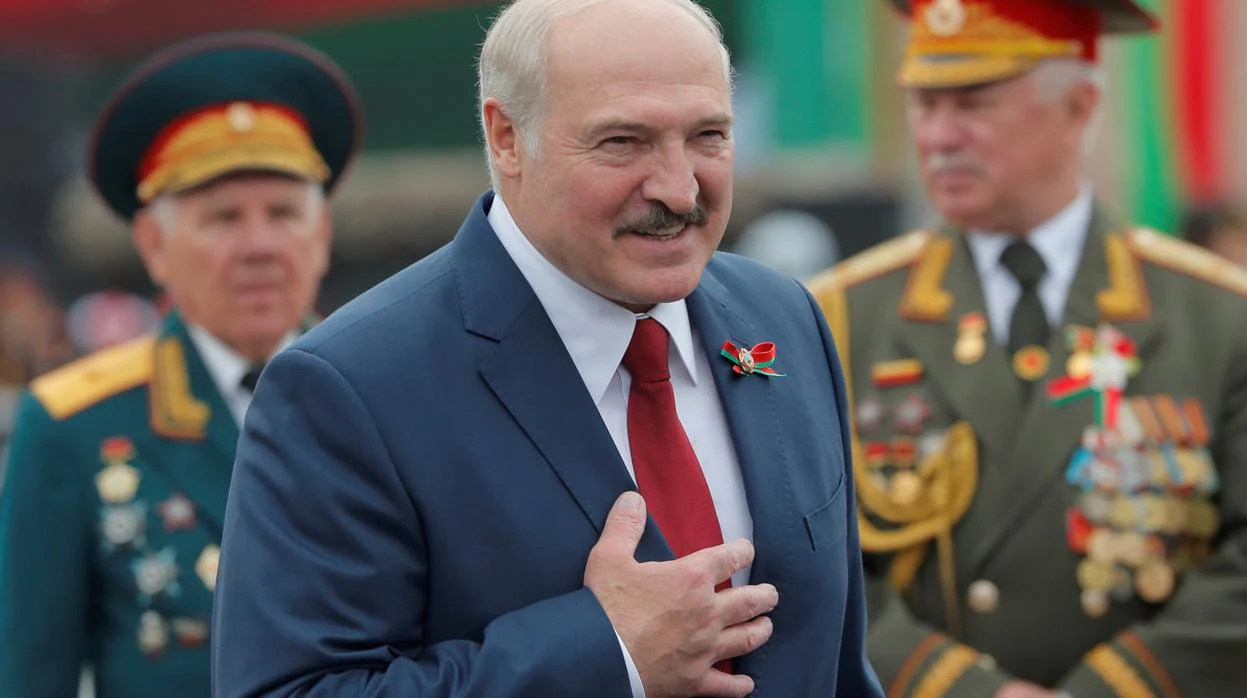 El presidente de Bielorrusia, Alexáner Lukashenko, en los actos del Día de la Independencia, en julio