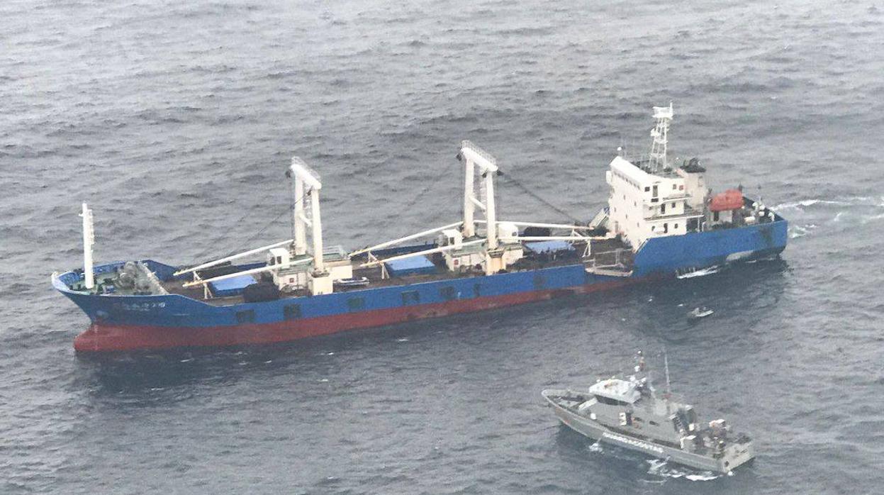 Barco chino interceptado en Galapagos