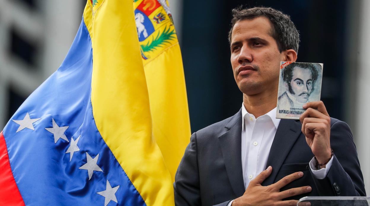 El presidente encargado de Venezuela, Juan Guaidó