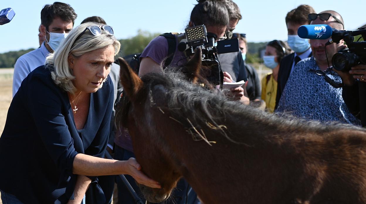 La líder de Agrupación Nacional, Marine Le Pen