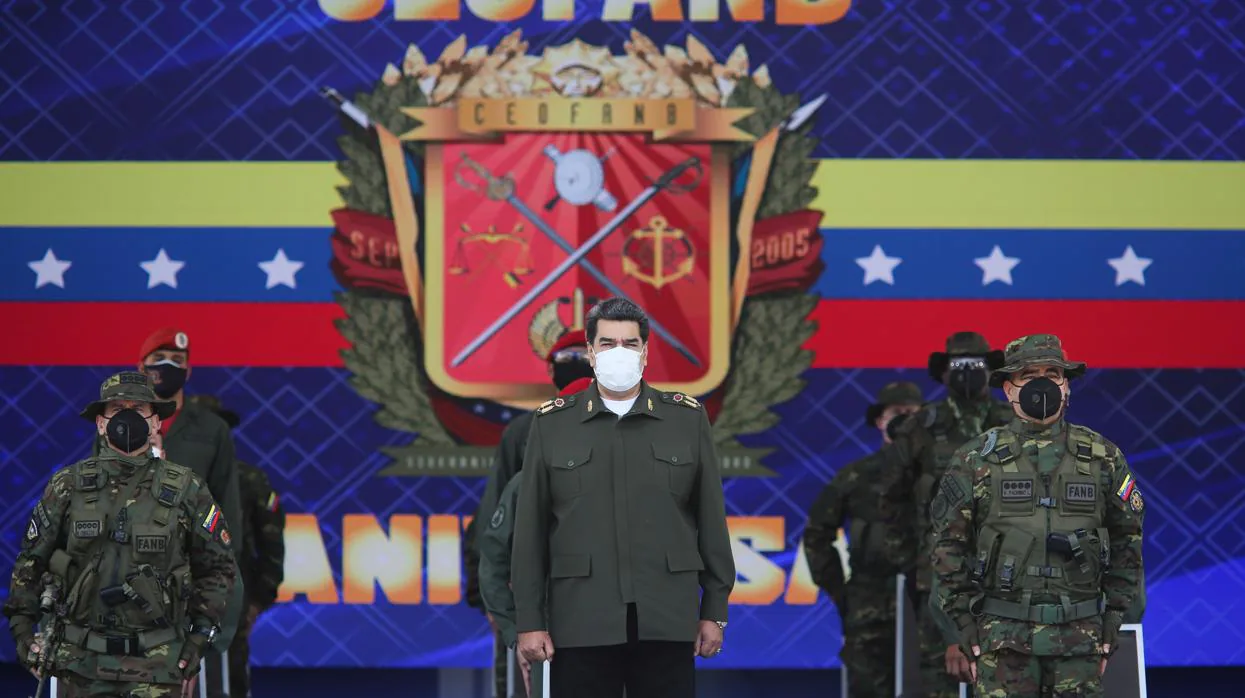 Maduro en un acto de aniversario de la Ceofanb en Caracas