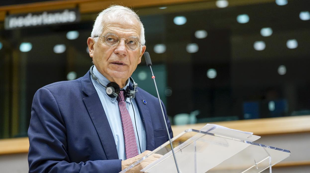 Josep Borell en una sesión del Parlamento Europeo