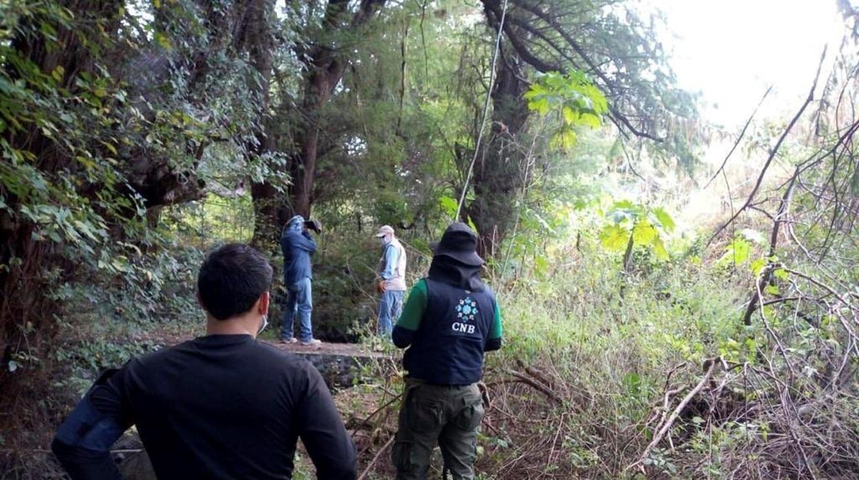 Personal de la CNBP en la búsqueda de fosas