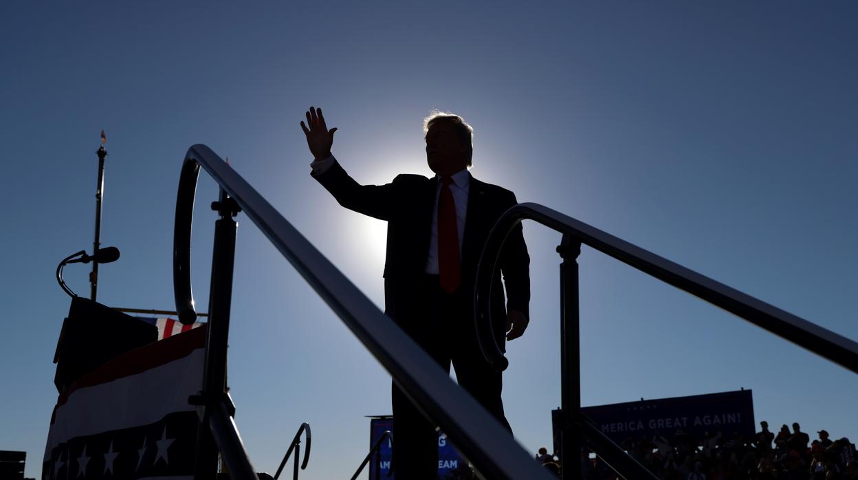 El presidente Trump, en el acto de Arizona