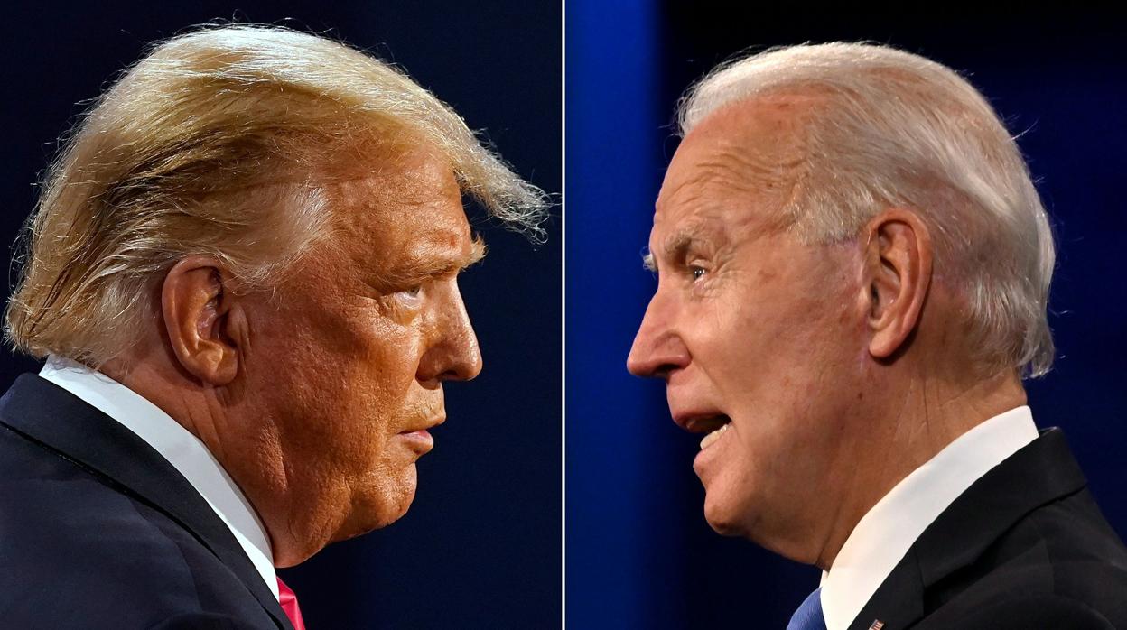 El candidato demócrata a la Casa Blanca, Joe Biden, y el candidato republicano, Donald Trump