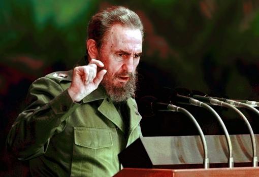 Fidel Castro, durante un discurso en septiembre de 1998
