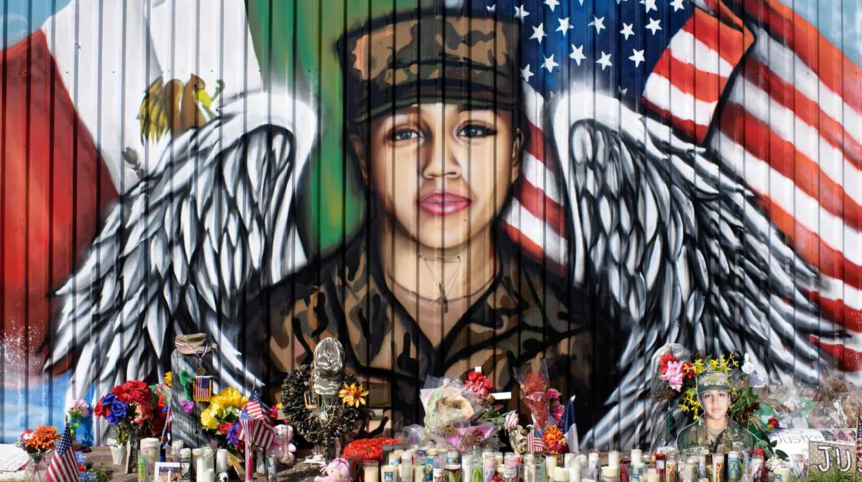 Un mural recuerda a la soldado Vanessa Guillen