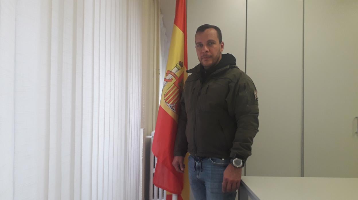 Luis Armando Pérez, en Madrid en 2019, poco después de su llegada a España