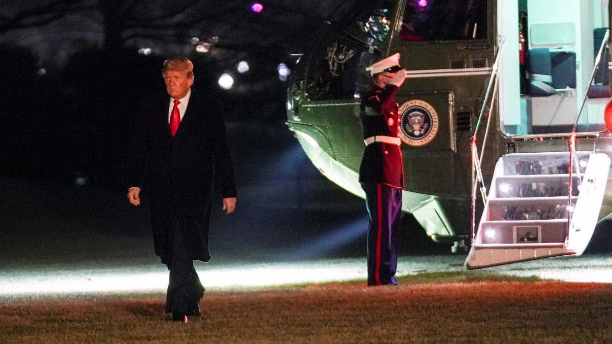 Trump regresa a la Casa Blanca tras el mitin en Georgia