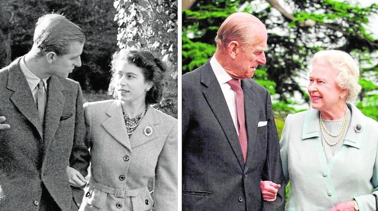 La Reina Isabel II y el Duque de Edimburgo