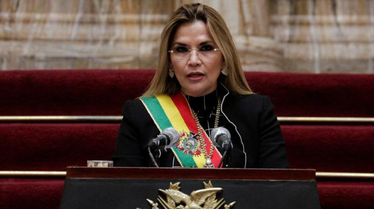 La expresidenta interina de Bolivia, Jeanine Áñez