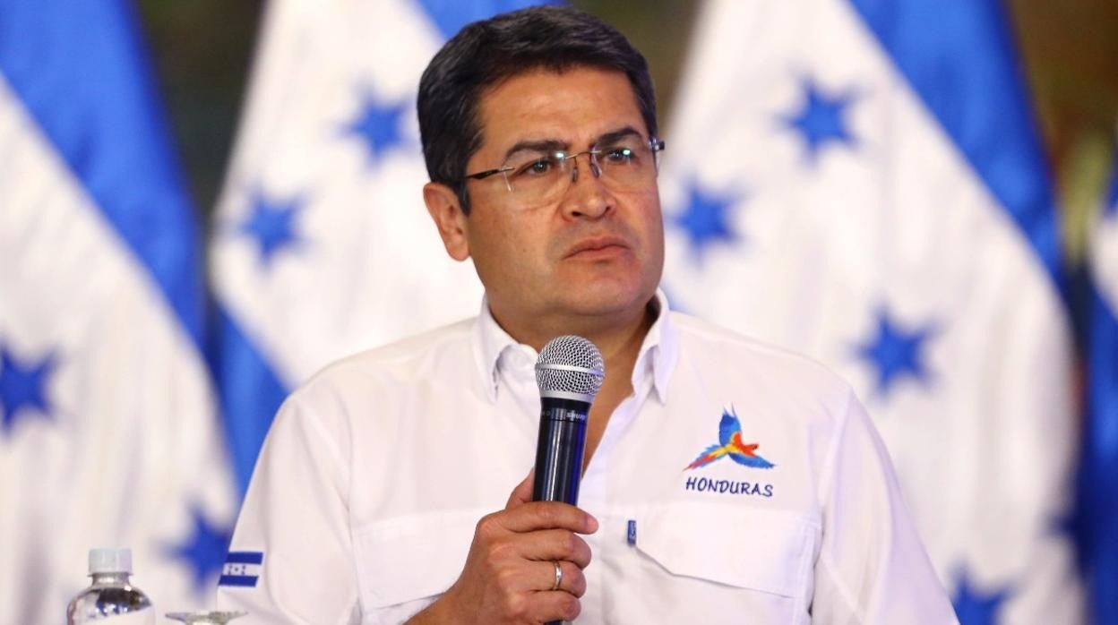 El presidente de Honduras, Juan Orlando Hernández