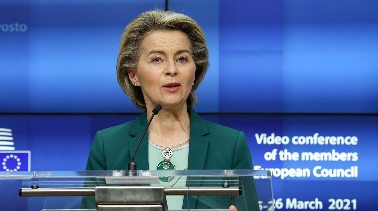 La presidenta de la Comisión Europea, Ursula von der Leyen