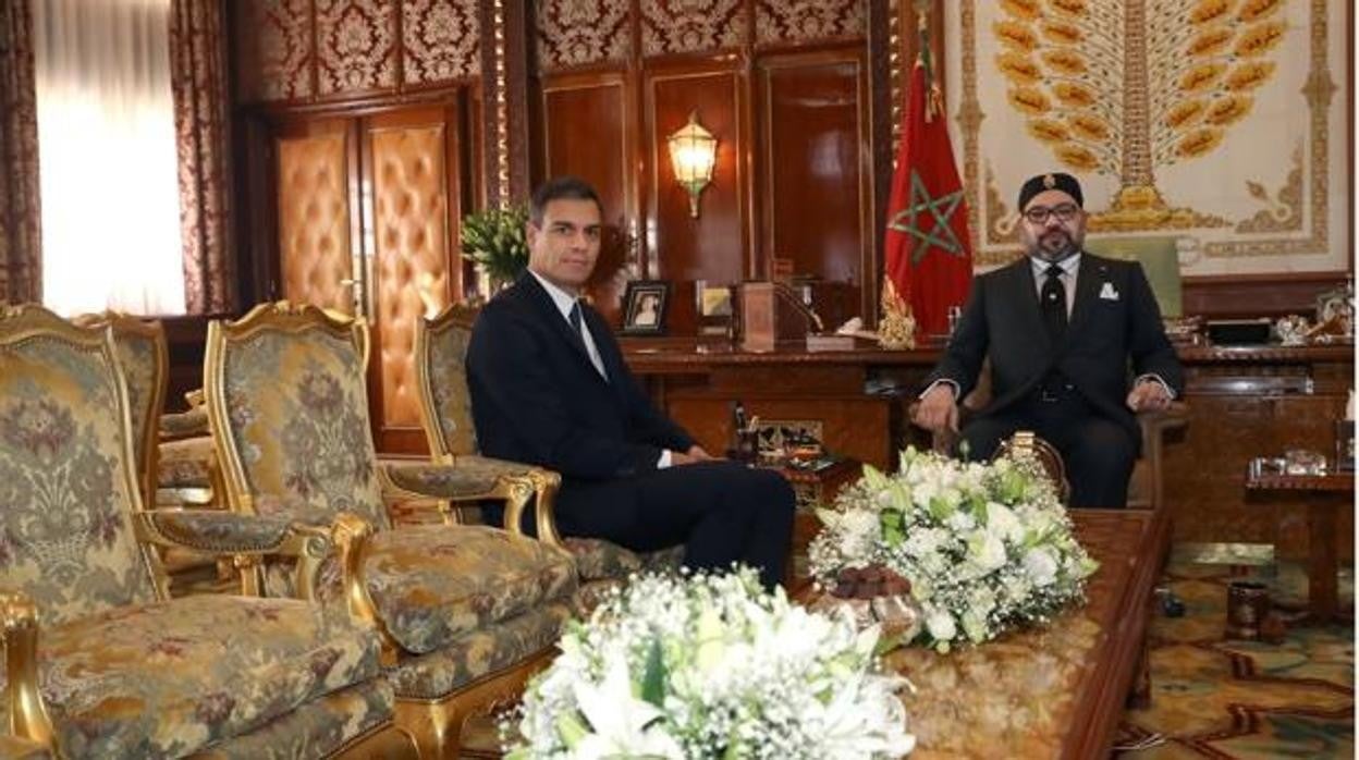 Pedro Sánchez y Mohamed VI en noviembre de 2018 en Rabat