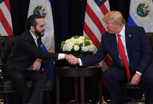 Bukele y Trump, durante un encuentro en Washington