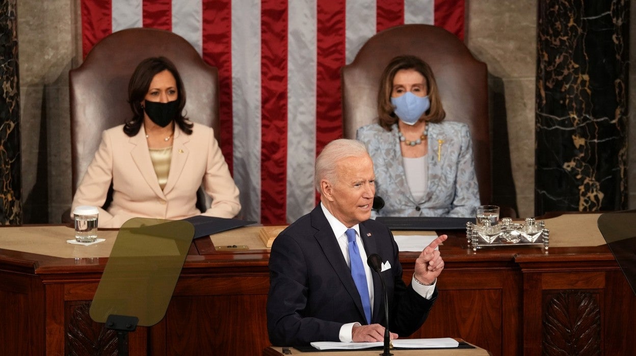 Joe Biden, durante su discurso