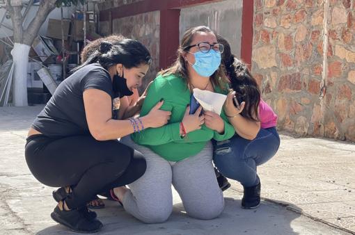 La venezolana Adriana González, en Ciudad Juárez (México) en el momento que le dice Acnur que pasa a EE.UU.