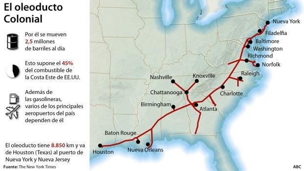La compañía del oleoducto pagó un rescate de 5 millones de dólares a los ‘hackers’