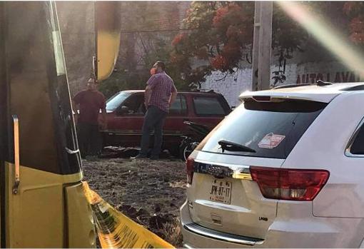 Escena del asesinato de Alma Barragán