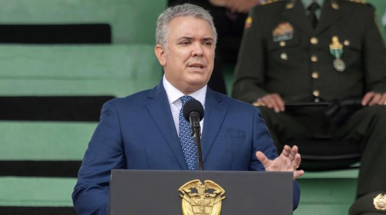 El presidente de Colombia, Iván Duque, el pasado domingo