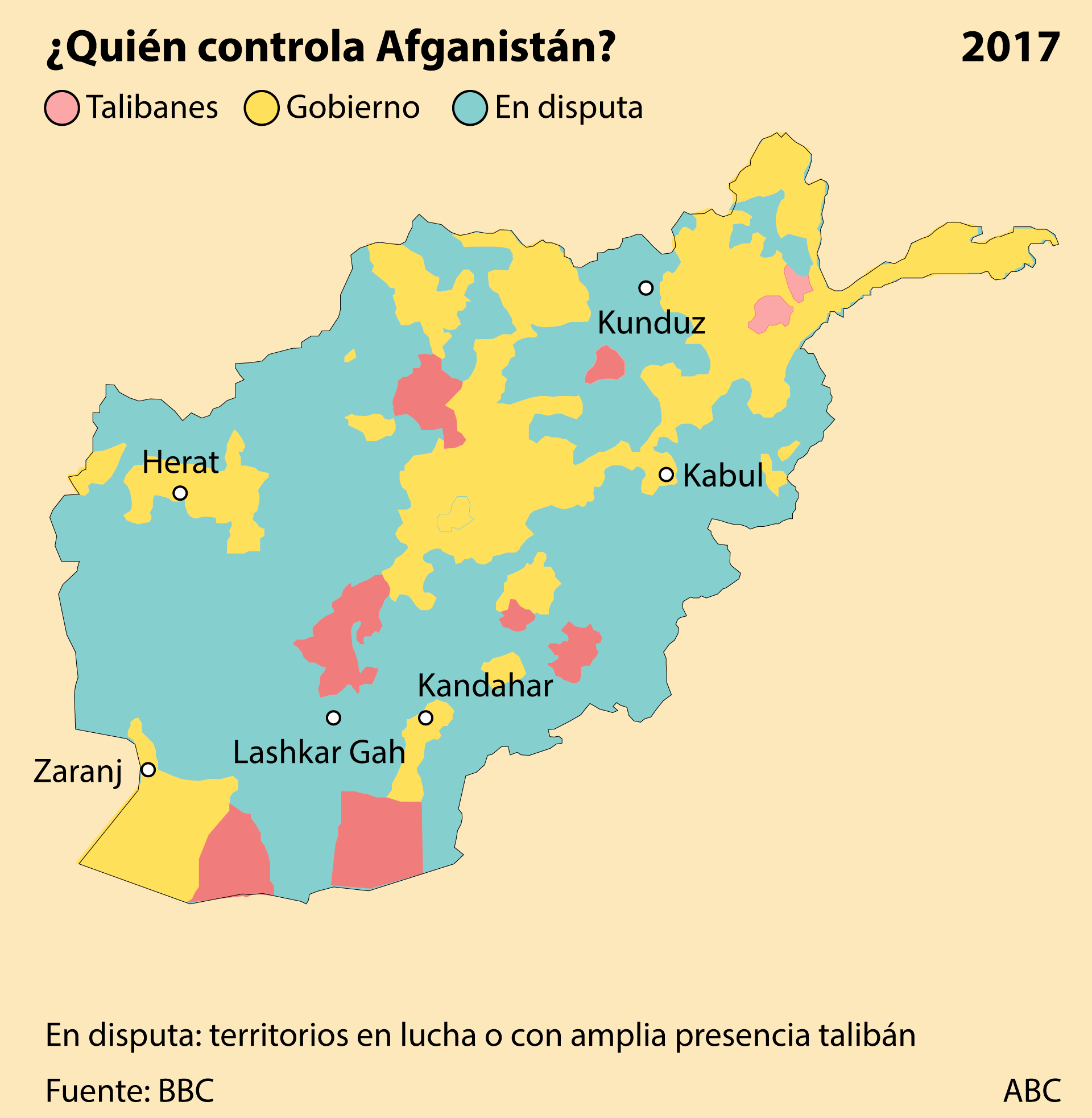 Así avanzan los talibanes en Afganistán tras la salida de las tropas de EE.UU.