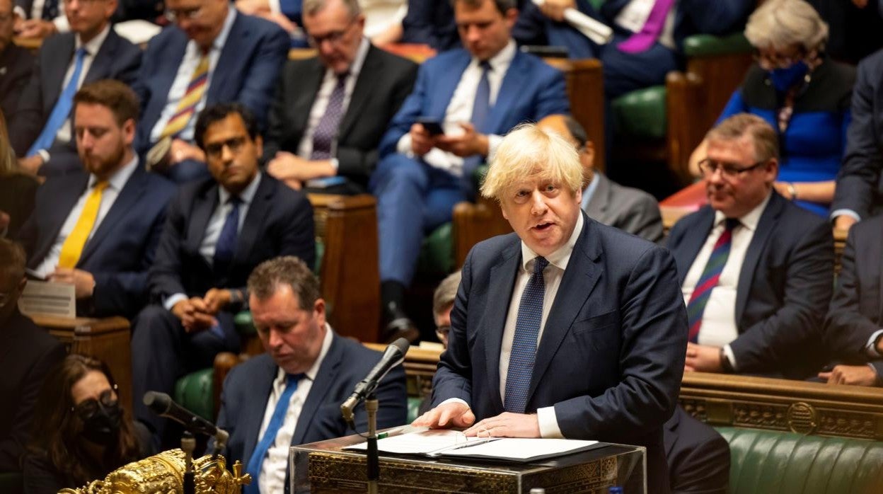 Boris Johnson, este miércoles en el Parlamento británico