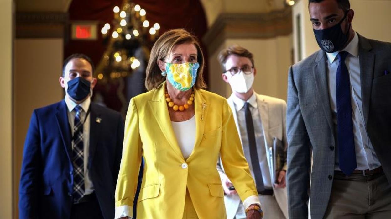 La presidenta de la Cámara de Representantes, Nancy Pelosi