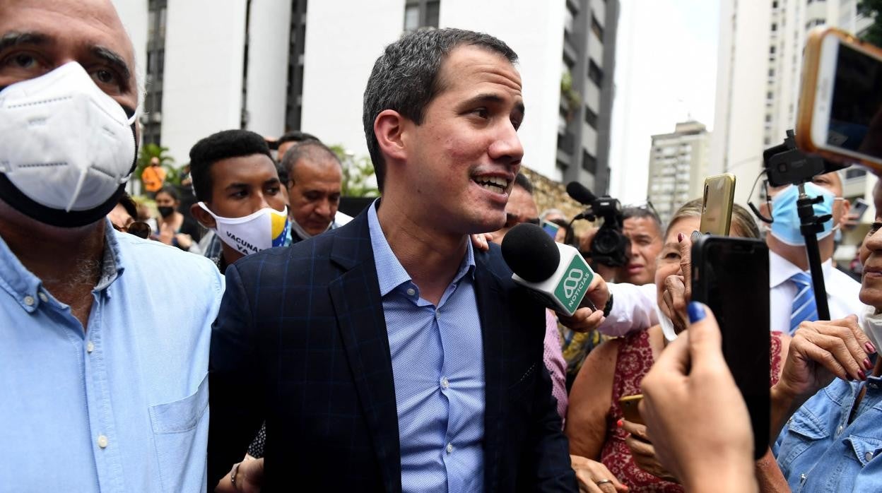 El líder de la oposición venezolana Juan Guaidó