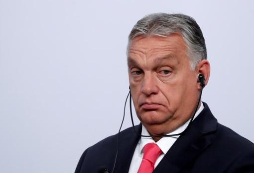 El primer ministro húngaro, Viktor Orban, la semana pasada en una reunión de los países del grupo de Visegrado celebrada en Budapest