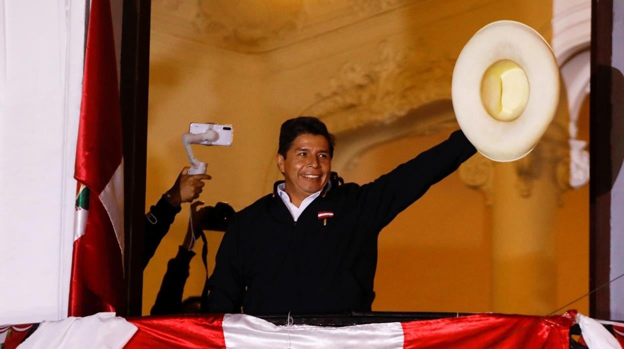 Pedro Castillo, tras ganar la presidencia de Perú