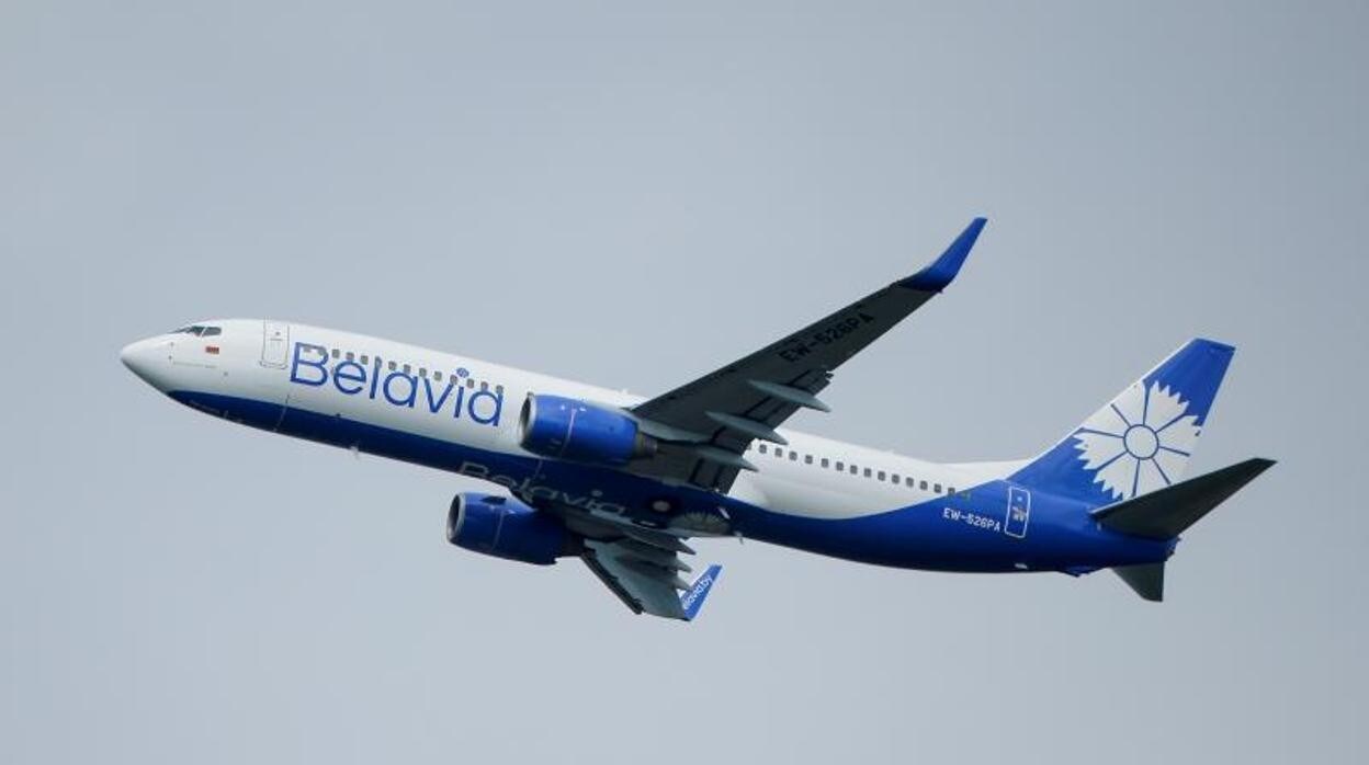 Un avión de Belavia, la aerolínea de bandera de Bielorrusia