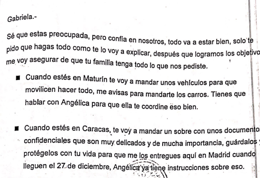 Fragmento de uno de los documentos