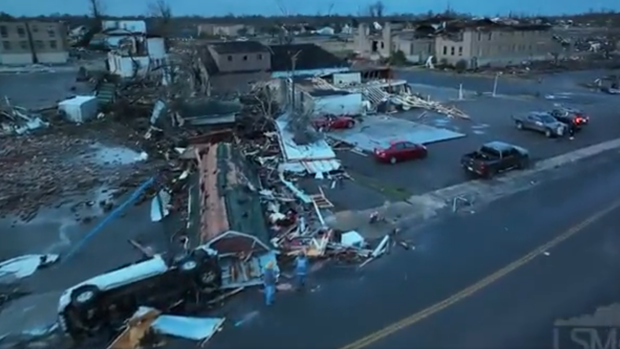 Vídeo: Kentucky tras el tornado y otras localidades de Estados Unidos arrasadas por el huracán