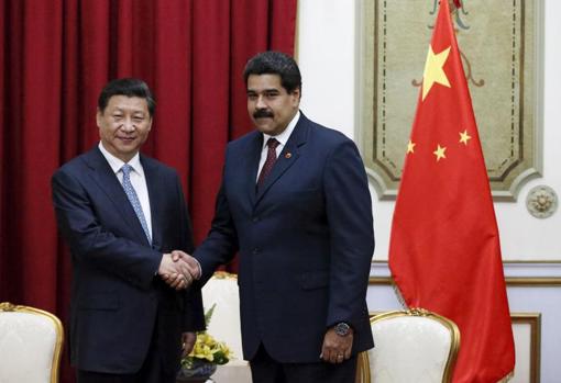 Nicolás Maduro recibe a Xi Jinping en Caracas en 2014