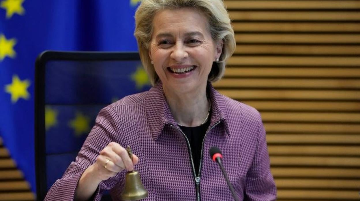 La presidenta de la Comisión Europea, Ursula von der Leyen, este miércoles en Bruselas