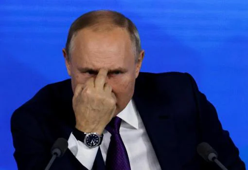 Vladimir Putin, el pasado jueves durante su rueda de prensa de fin de año