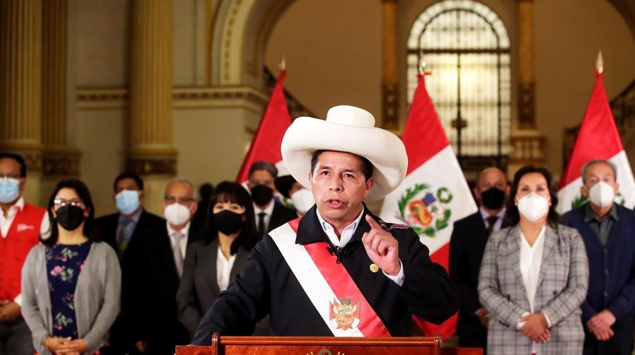 El presidente peruano, Pedro Castillo
