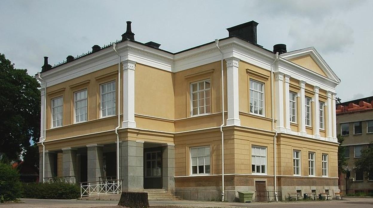 El colegio Rudbeckianska, en Västerås