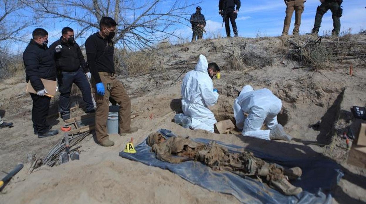 Fosas clandestinas en Ciudad Juárez en una imagen de archivo