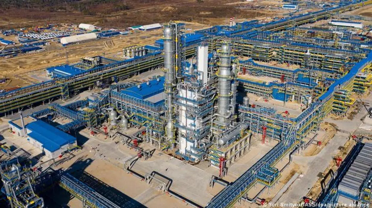 Planta de Gazprom en Rusia