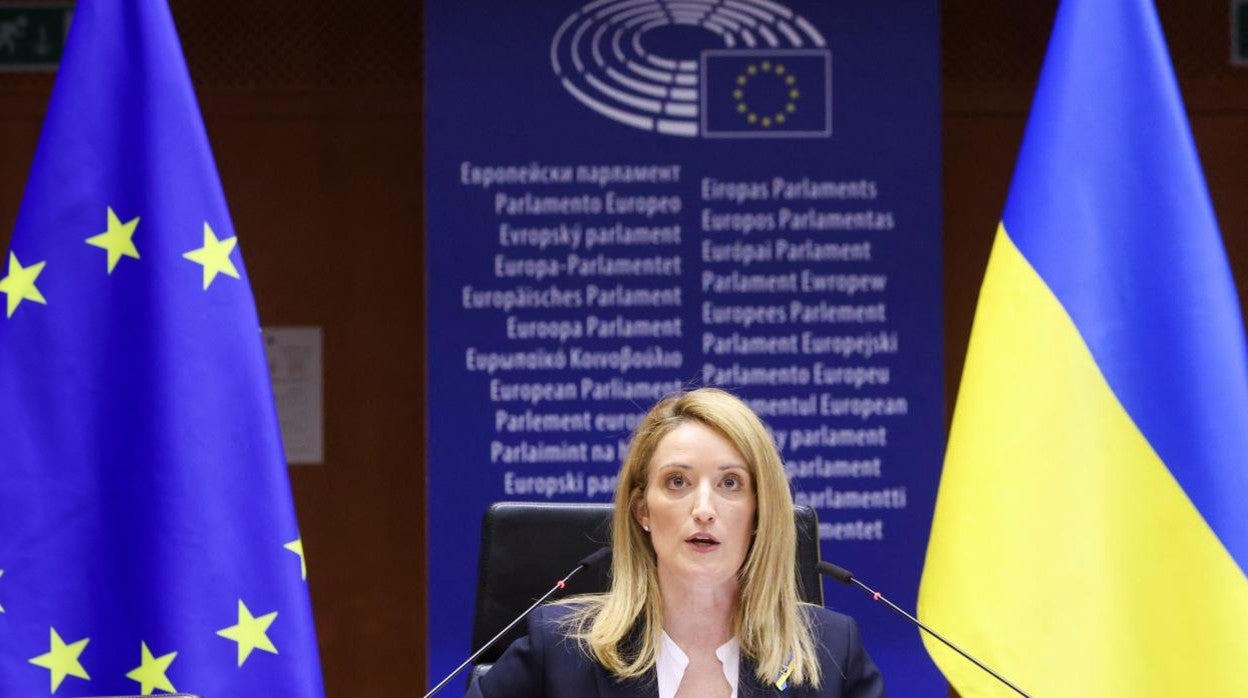 La presidenta del Parlamento Europeo, Roberta Metsola