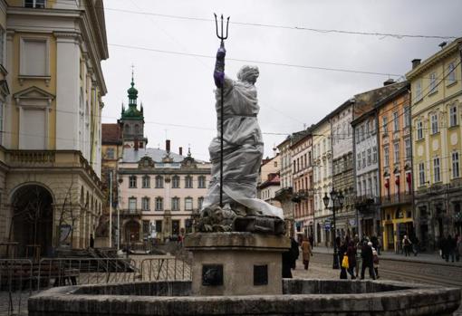 Estatua de Neptuno protegida