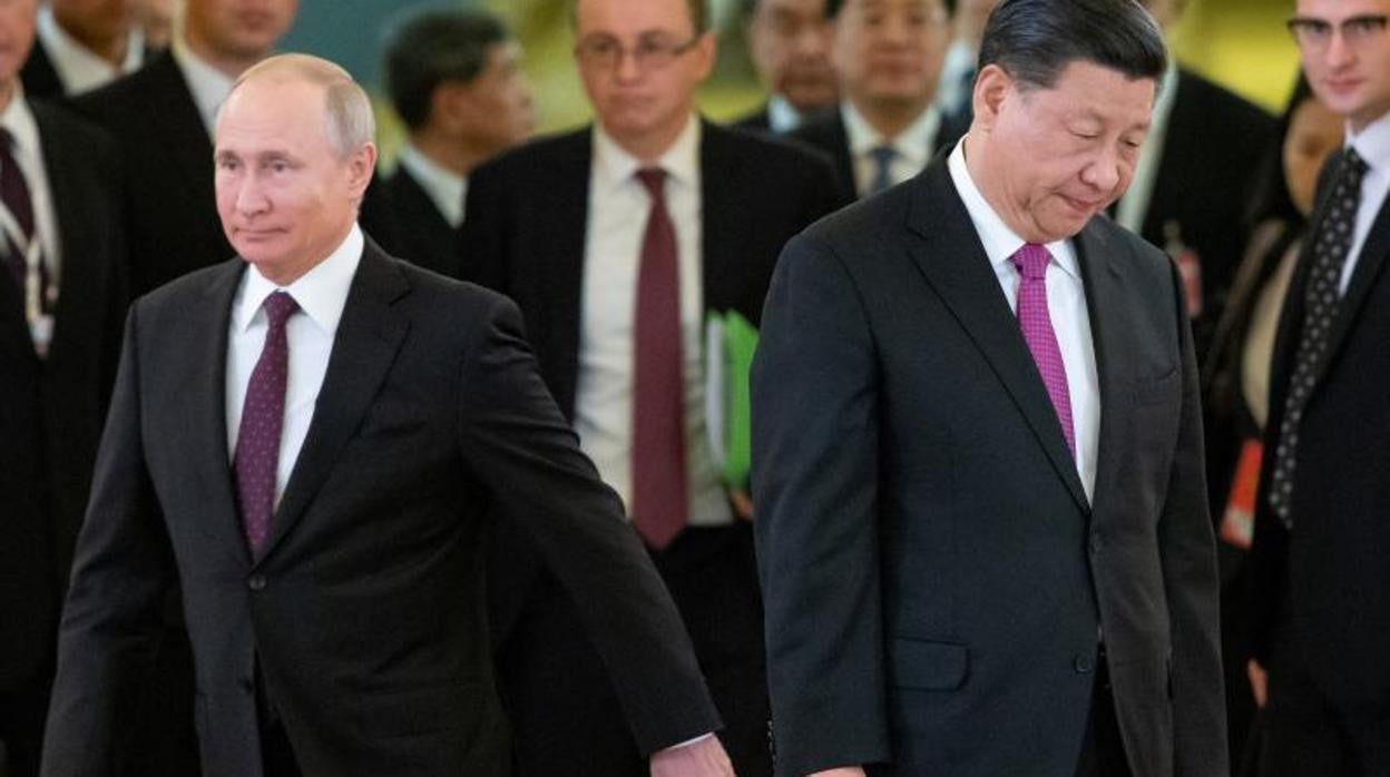 Putin y Xi Jinping en una visita del mandartrio chino a Moscú en 2019