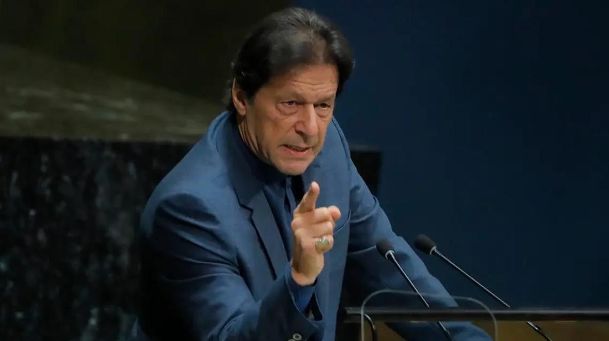 El primer ministro saliente de Pakistán, Imran Khan