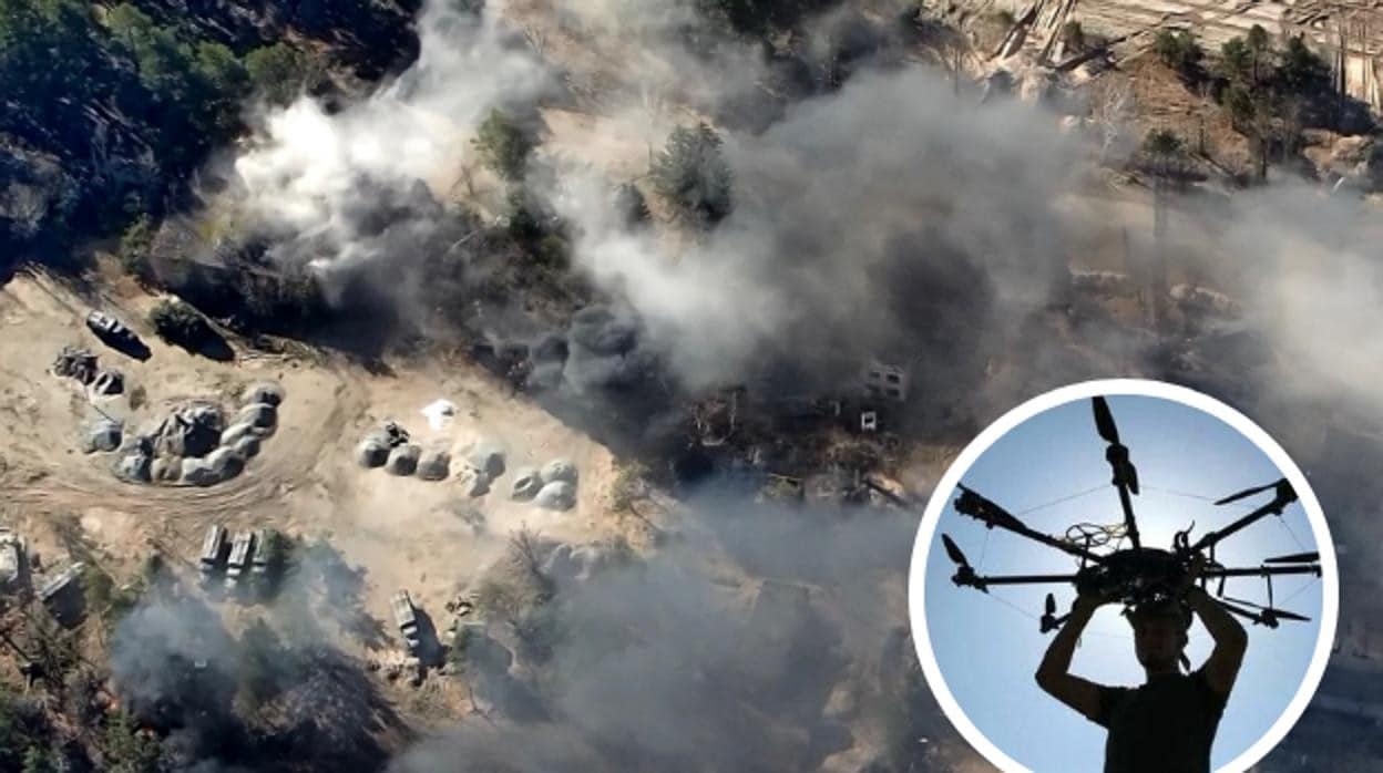 Imágenes publicadas por la unidad de drones ucraniana Aerorozvidka
