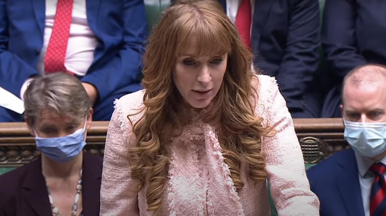 La diputada laborista Angela Rayner interviniendo en el Parlamento