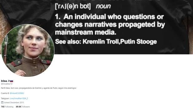 Irina, la voz anónima del Kremlin en las redes sociales a la que acusan de ser un bot