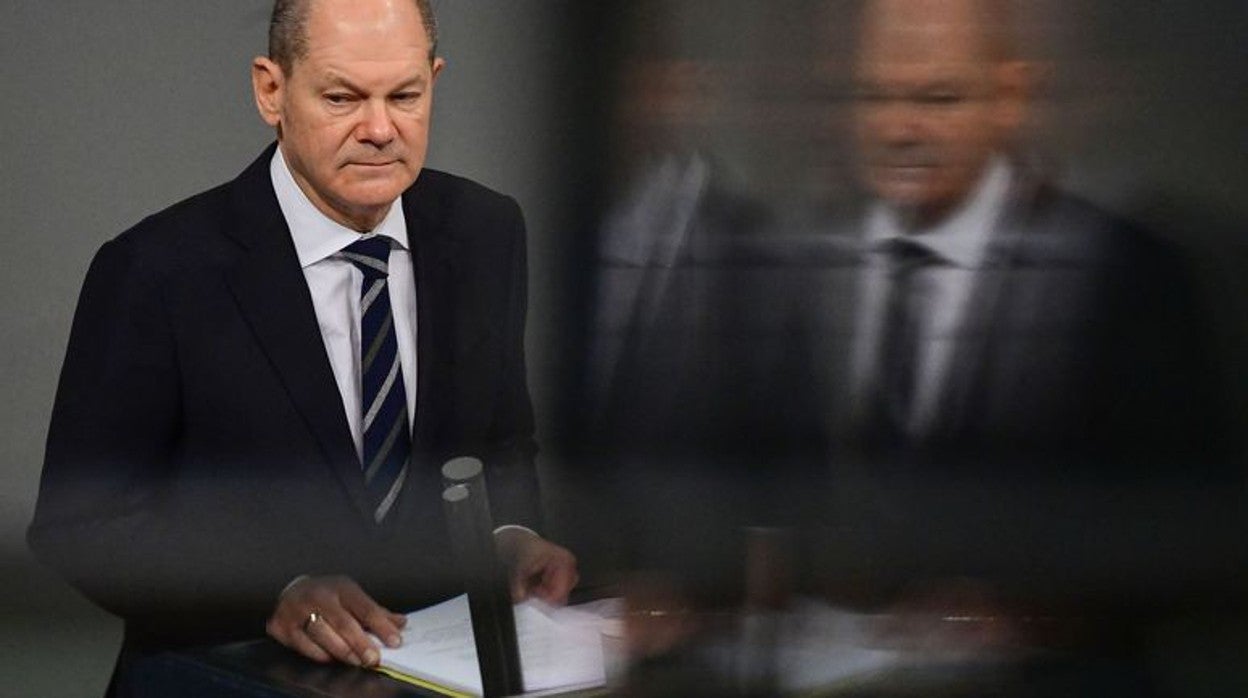 El canciller Scholz, en una de sus comparecencias en el Bündestag